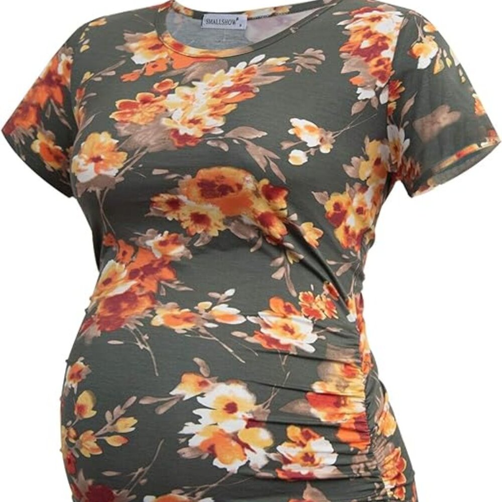 Smallshow Women's Maternity Shirt Tops Pregnancy